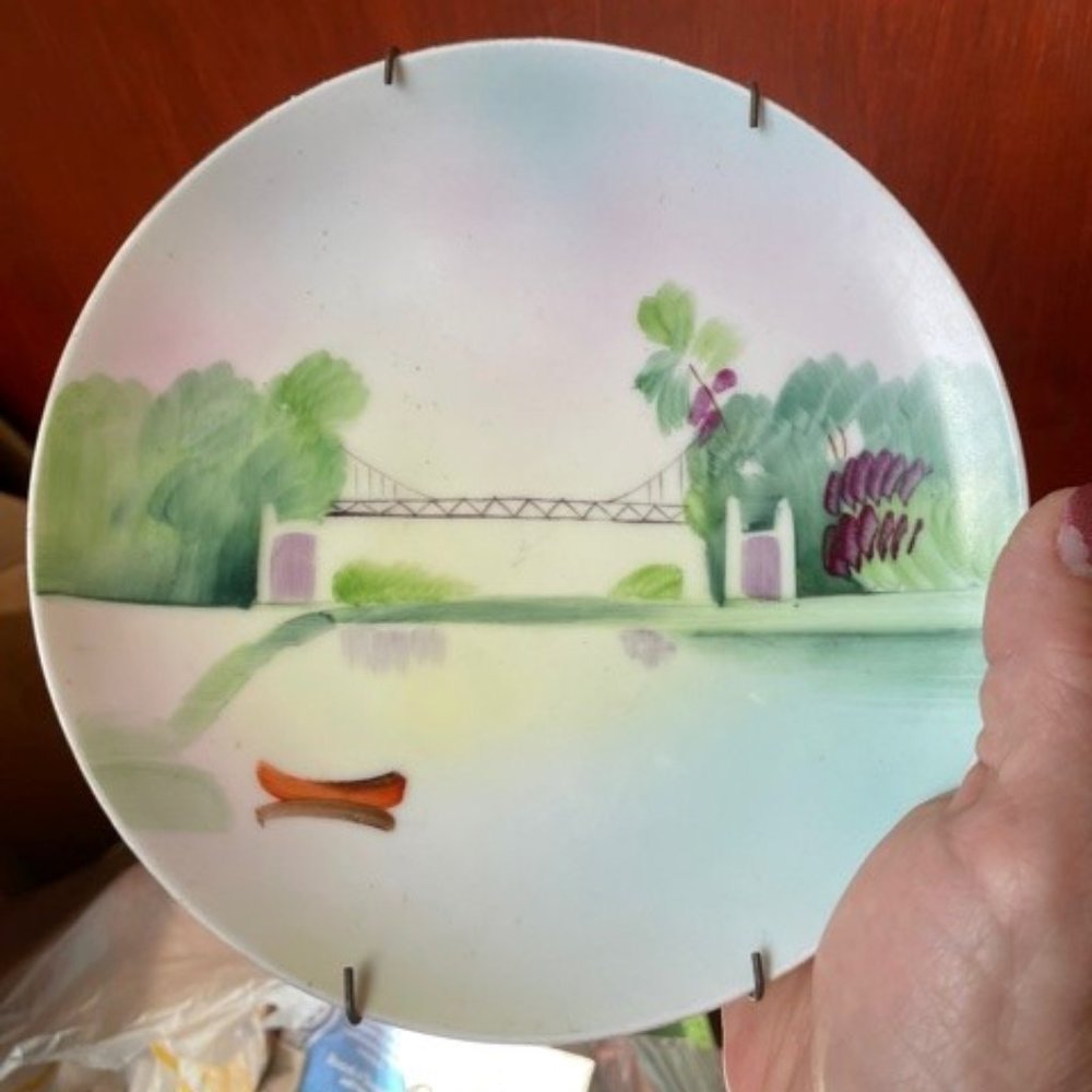 Vintage Hand Painted Japanese China Plate